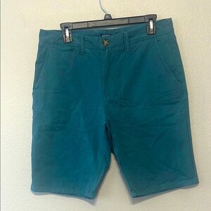 ABSOTT Blue Flat‎ Front Casual Shorts